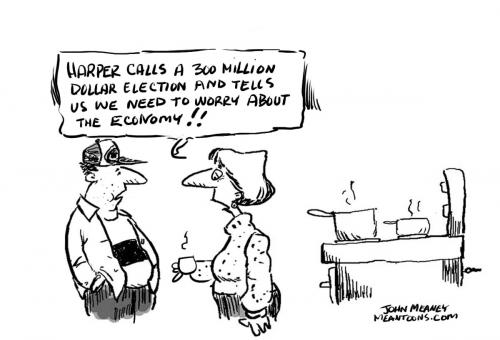 Cartoon: Election Call (medium) by John Meaney tagged ekection