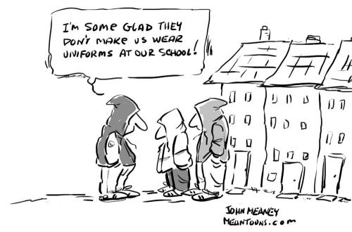 School Uniforms By John Meaney | Politics Cartoon | TOONPOOL