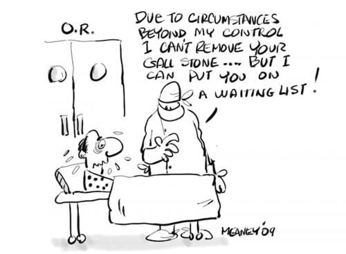 Cartoon: Surgery (medium) by John Meaney tagged op,surgeon