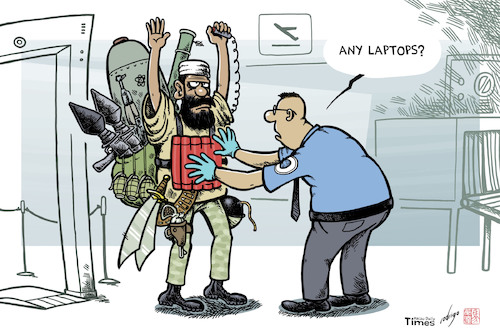 Airparanoia By rodrigo | Politics Cartoon | TOONPOOL