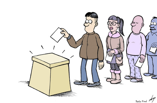 Almost democratic elections By rodrigo | Politics Cartoon | TOONPOOL