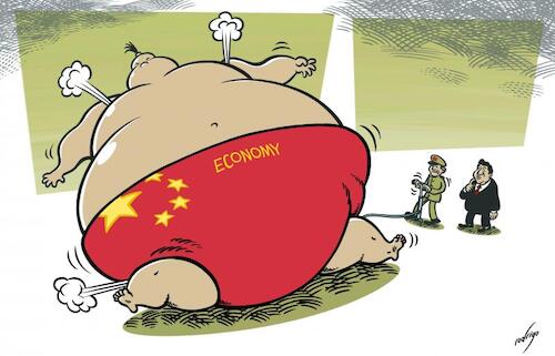 Cartoon: Deflating Chinomics (medium) by rodrigo tagged china,economy,growth,rate,property,realestate,market,consumer,confidence,xijinping,world,economics,covid19,restrictions,international,business,finance,trade,commerce,manufacturing,industry,exports,politics