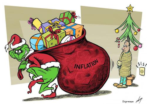 Grinch Stole Purchasing Power By rodrigo | Politics Cartoon | TOONPOOL