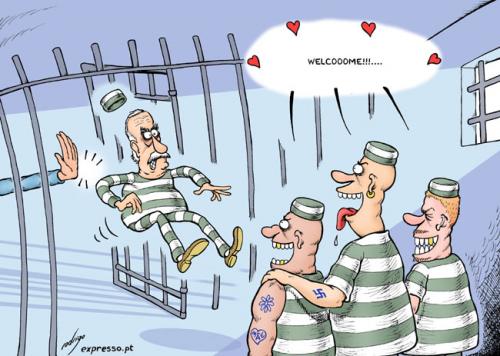 Cartoon: New girlfriends for Josef Fritzl (medium) by rodrigo tagged josef,fritzl,austria,amstetten,monster,incest,rape,prison