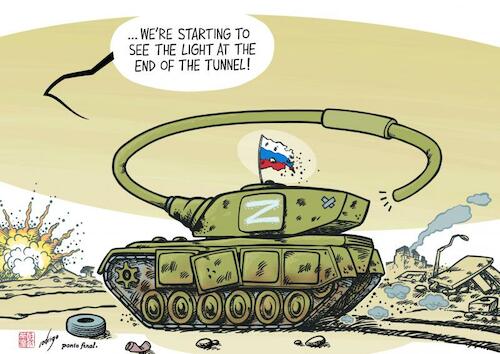 Cartoon: Persisterror (medium) by rodrigo tagged ukraine,russia,war,conflict,anniversary,military,negotiations,peace,putin,zelensky,invasion,moscow,kiev,troops,civilian,deaths,people,international,politics