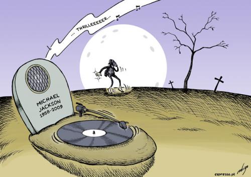 Cartoon: Pop is not dead (medium) by rodrigo tagged michael,jackson,thriller,death,pop,music,idol,star,us,culture