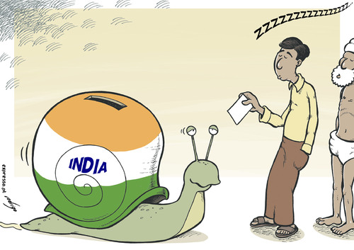 Snailections By rodrigo | Politics Cartoon | TOONPOOL