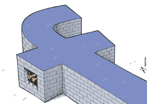 Cartoon: Social netwalls (medium) by rodrigo tagged facebook,internet,technology,social,networks,society,education,lifestyle,depression,addiction,computer