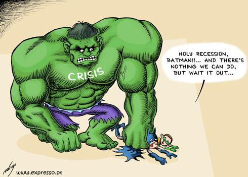 The Inflatable Hulkonomy By rodrigo | Business Cartoon | TOONPOOL