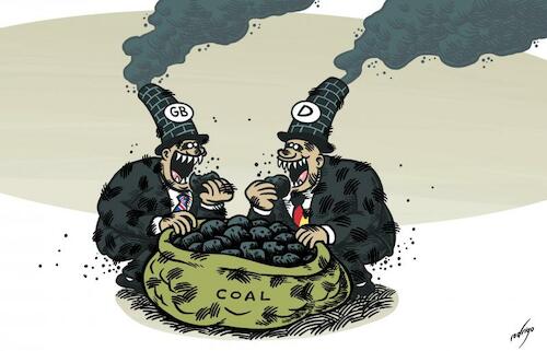 This mortal coal By rodrigo | Politics Cartoon | TOONPOOL