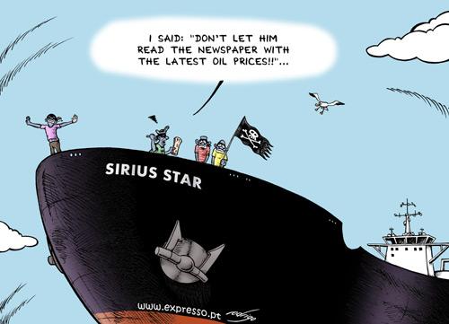 Titanic Sinking Of Oil Piracy By Rodrigo Business Cartoon