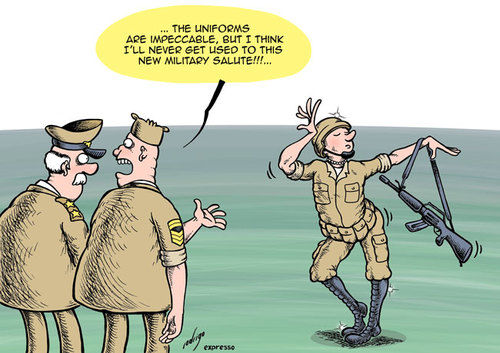 US military will accept gays By rodrigo | Politics Cartoon | TOONPOOL