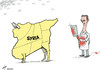 Cartoon: Assad the butcher (small) by rodrigo tagged syria,president,bashar,al,assad,bloodshed,demonstration,protest,killing