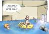 Cartoon: Bad weather (small) by rodrigo tagged bad weather meteorology flood rain water typhoon hurricane tragedy