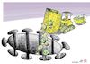 Cartoon: Black hole virus (small) by rodrigo tagged covid19,coronavirus,health,economy,politics,vaccine,debt,developing,countries,global,pandemic,growth,g20,imf