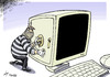 Cartoon: Increasing cyber crime (small) by rodrigo tagged cyber,crime,info,computer,internet,web,money,bank