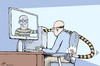 Cartoon: Cybercrime (small) by rodrigo tagged cybercrime,online,robbery,scheme,fraud,internet,web,pirate,hacker