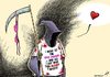 Cartoon: Death at the Love Parade (small) by rodrigo tagged germany love parade death grim reaper