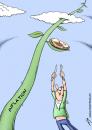 Cartoon: Economic growth (small) by rodrigo tagged economy,prices,inflation,food,increase,growth,society