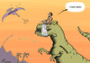 Cartoon: Economic opinion (small) by rodrigo tagged economic,opinion,analysis,trex,dinosaur,market