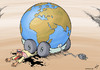 Cartoon: Electric cars (small) by rodrigo tagged electric,car,economy,oil,earth,co2,global,warming,pollution,arab,opec,alternative,energy,transport