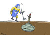 Cartoon: Explosive Bissau (small) by rodrigo tagged guinea,bissau,africa,conflict,civil,war,military,international,intervention,un,united,nations