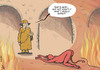 Cartoon: Gaddafi after death (small) by rodrigo tagged gaddafi,libya,death,dictator,hell,devil,nato