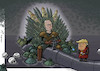 Cartoon: Game of Tyrants (small) by rodrigo tagged russia,usa,putin,trump,oil,gas,economy,gays,ngo,women,warfare,autocracy,authoritarianism