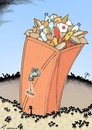 Cartoon: Hungry Haiti (small) by rodrigo tagged haiti earthquake humanitarian aid food medicine poor tragedy