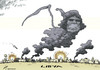 Cartoon: Kadhafi is not dead (small) by rodrigo tagged libya violence combats army muammar gaddafi tripoli benghazi