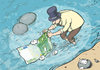 Cartoon: Money Laundering (small) by rodrigo tagged money,laundering,offshore,bank,crime,euro,finance,corruption,mafia