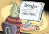 Cartoon: News stealing (small) by rodrigo tagged google,yahoo,search,engine,news,copyright