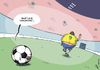 Cartoon: Ronaldo ends career (small) by rodrigo tagged ronaldo,brazil,sport,football,soccer,team,career,ball,striker