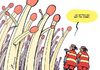 Cartoon: Wildfire season (small) by rodrigo tagged wild fire summer heat forest hose firefighter fireman firemen