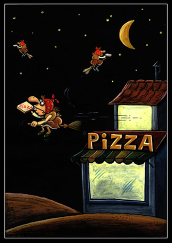Cartoon: pizza (medium) by Svetlin Stefanov tagged pizza,fast,food