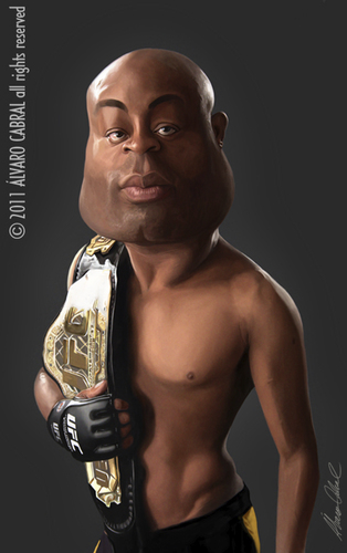 Cartoon: Anderson Silva (medium) by alvarocabral tagged caricature