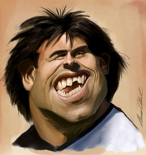 Cartoon: CarlosTevez (medium) by alvarocabral tagged caricature