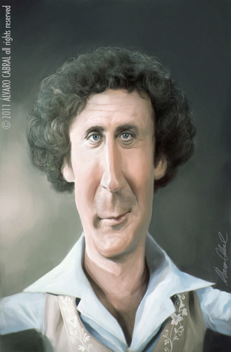 Cartoon: Gene Wilder (medium) by alvarocabral tagged caricature