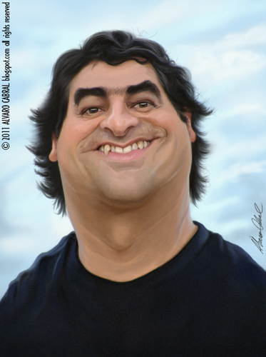 Cartoon: Zeca Camargo (medium) by alvarocabral tagged caricature