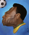 Cartoon: Pele (small) by alvarocabral tagged caricature