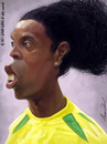 Cartoon: Ronaldinho Gaucho (small) by alvarocabral tagged caricature