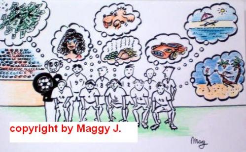 Cartoon: Soccer (medium) by Mag tagged culture,media,sports,love,philosophy