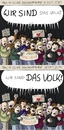 Cartoon: PEGIDA - Wir sind das Volk! (small) by Rainer Demattio tagged 1989,afd,ddr,demonstration,deutschland,fremdenfeindlichkeit,islam,muslime,nationalismus,partei,pegida,politik,religion,sed,wende,wir,sind,das,volk