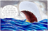 Cartoon: Auf dem Meer (small) by Yavou tagged wal,pottwal,schlauchboot,meer,ozean,zähne,zahnarzt,zahnstein,zahnpflege
