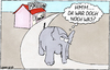 Cartoon: Elefant (small) by Yavou tagged elefant,elephant,dickhäuter,rüssel,porzellan,laden,kartunz,cartoon,yavou,tier,animal