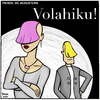 Cartoon: Trends (small) by Yavou tagged trends,yavou,volahiku,frisur,mann,frau,haare,style,mode,pink,blond,haarschnitt,vokuhila,cartoon,schwarz,models,weiss