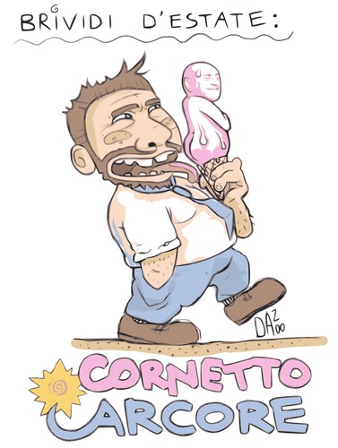 Cartoon: cornetto arcore (medium) by dan8 tagged gelato,estate,politica,satira,pdl