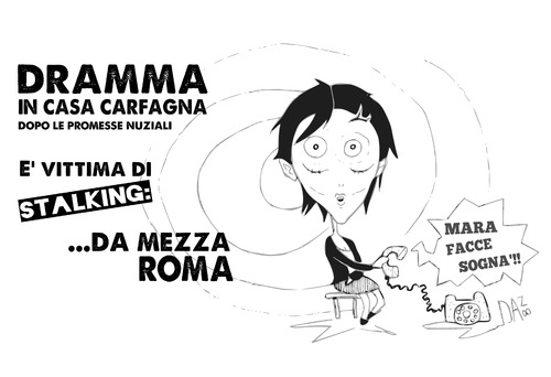 Cartoon: Equivoci Pericolosi (medium) by dan8 tagged italy,satira,mezzaroma,stalking,pdl,carfagna