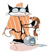 Cartoon: romeo and juliet (small) by dan8 tagged cat fish gatto pesce love amore