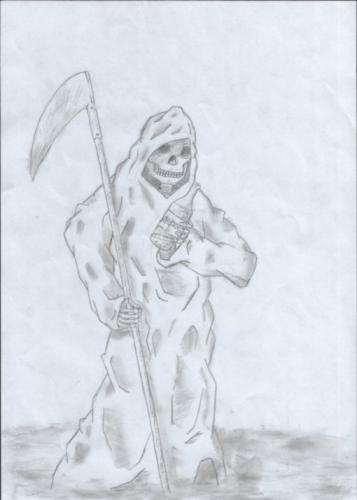 Cartoon: Absinnth Reaper (medium) by bauerfreshskco tagged reaper,absinth,absinnth